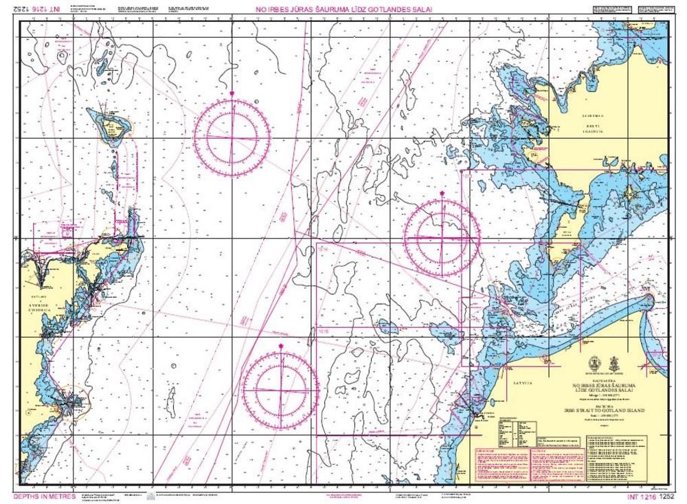 Latvijas jūras Administrācija izdod atjaunotu Baltijas jūras karti